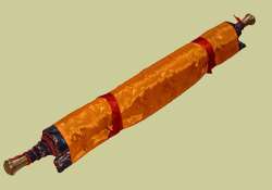 Thangka rolled up