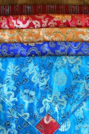 Buddhist book cover brocade