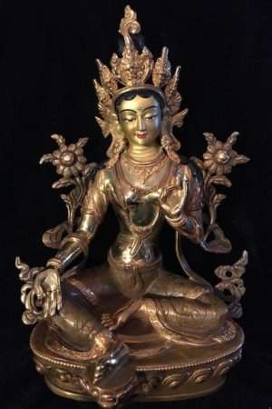 Green Tara statue  34cm