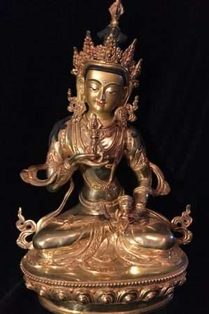 Vajrasattva statue full gold 33cm