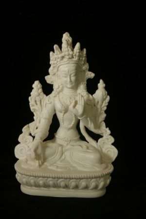 White Tara statue resin 15cm