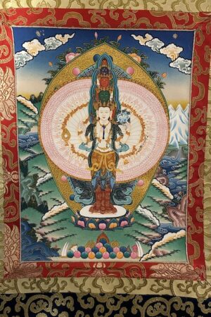Avalokitesvara 1000 armed thangka