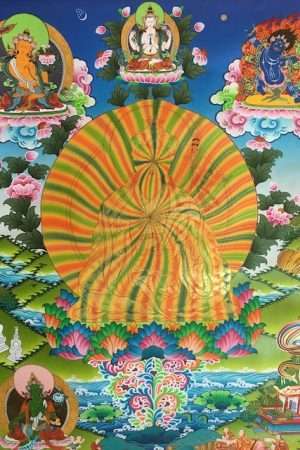 Padmasambhava Thangka Rainbow Guru