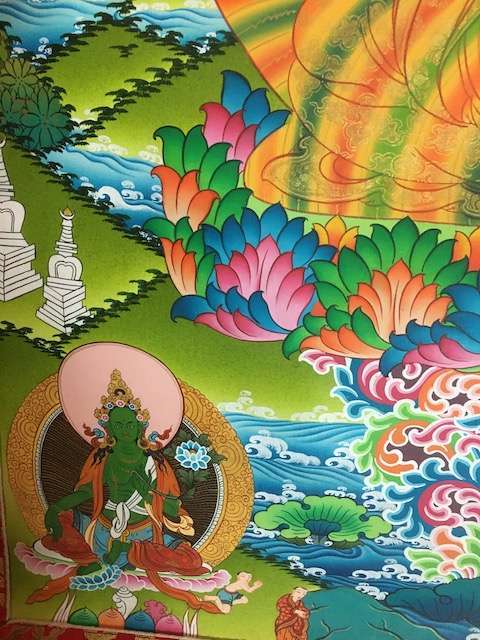 Padmasambhava Thangka Rainbow Guru - Image 10