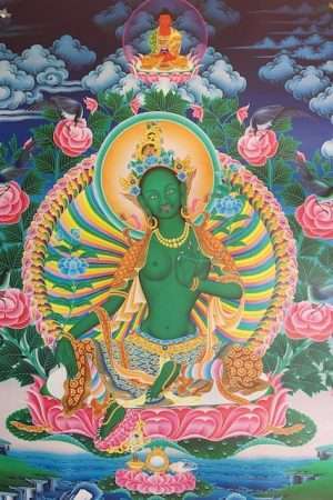 Green Tara Poster thangka