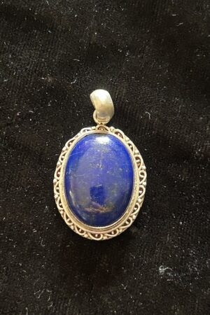 Lapiz silver pendant  3cm