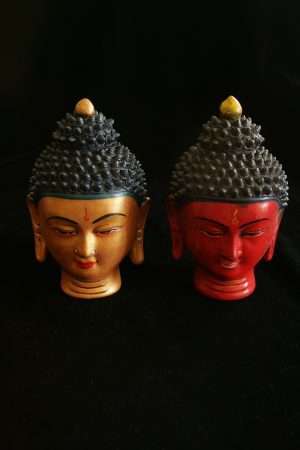 Buddha head clay 13cm