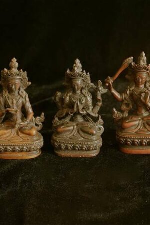 Avalokitesvara Manjusri Vajrasattva statues Resin 10cm