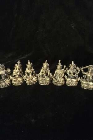 Buddhist statues brass 2 inch