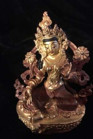 Green  Tara statue 9 cm