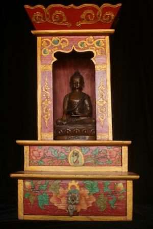 Wood Buddhist shrine