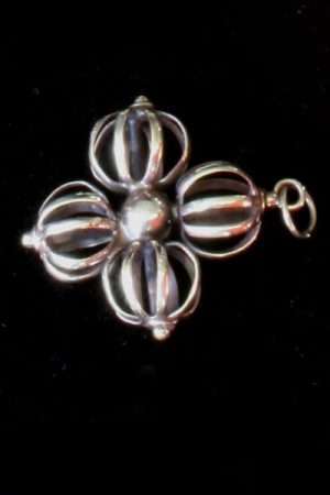 9-prong double-vajra pendant WS_PDV5