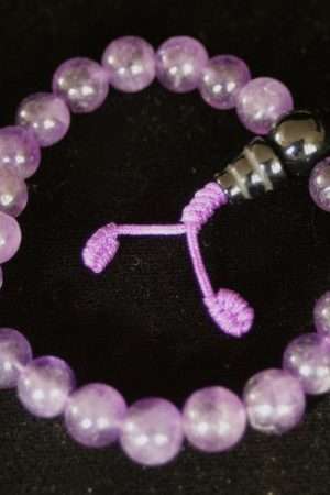 Amethyst wrist Mala