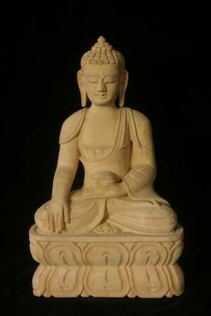 Buddha statue Wood 20cm