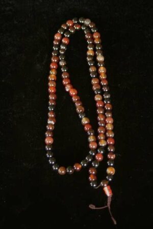 BROWN Mixed Agate mala 7mm bead