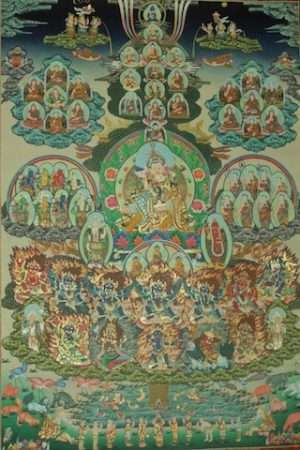 Longchen Nyingthig Padmasambhava refuge tree thangka