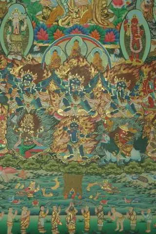 Longchen Nyingthig Padmasambhava refuge tree thangka - Image 3
