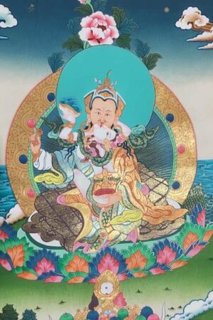 Padmasambhava and consort thangka