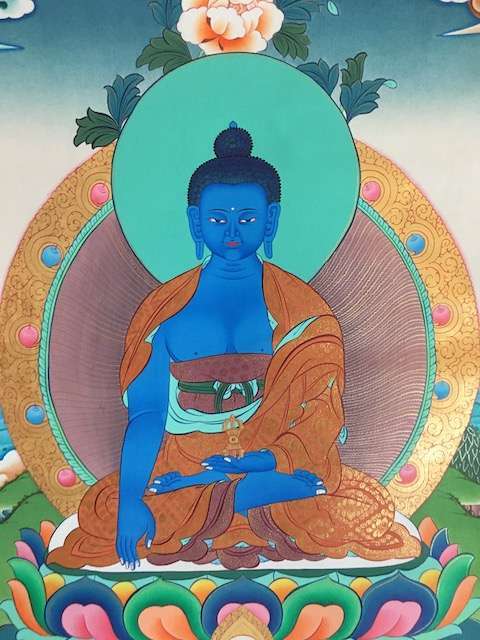 Akshobya Buddha thangka - Image 4