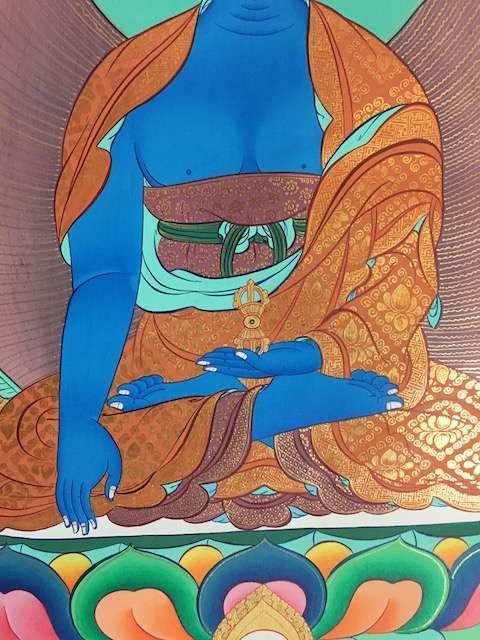 Akshobya Buddha thangka - Image 6