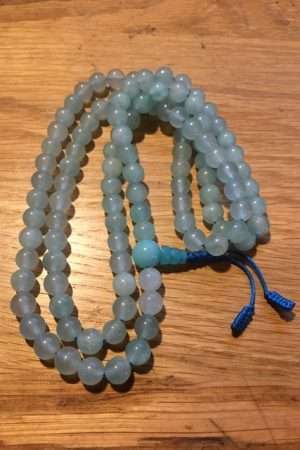 Blue Tourmaline Mala 7mm