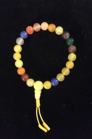 Mixed agate wrist Mala 7mm