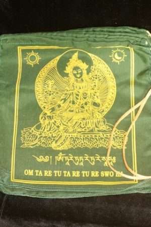 Green Tara prayer flag