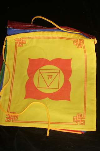 Chakra prayer flag 23cm - Image 6