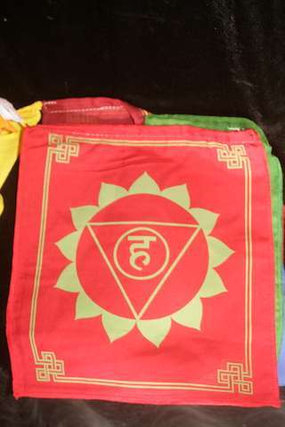 Chakra prayer flag 23cm - Image 3