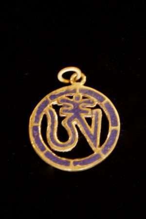 Tibetan Om pendant 2.5cm