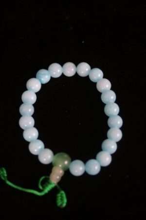 Blue tourmaline Wrist Mala 7mm