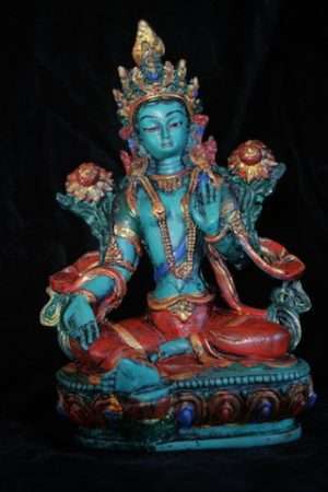 Green Tara statue resin 22cm