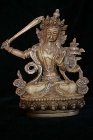 Manjusri statue resin 15cm