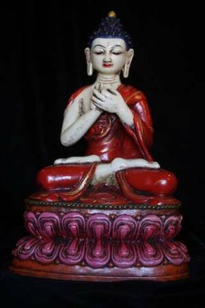 Vairocana Buddha statue Clay  30cm