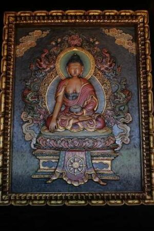 Buddha Clay relief Thangka