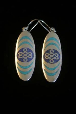Endless knot earrings 4.5cm