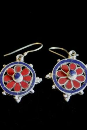 Dharmachakra earrings  2cm