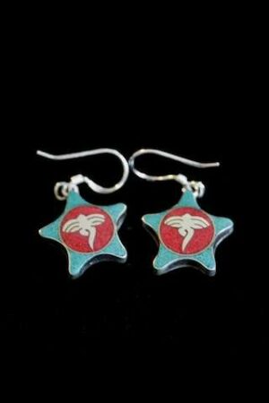 Buddha eye earrings 2cm