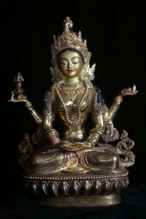 PRAJNAPARAMITA Four arm statue 21cm