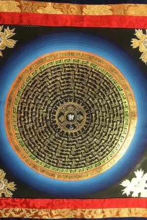 Om mane padme hum  Mandala thangka