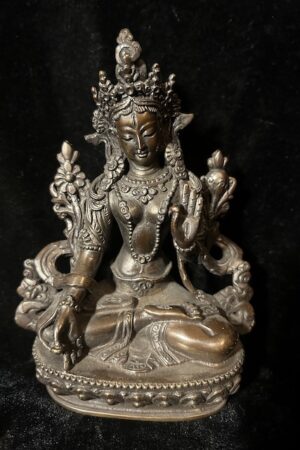 WHITE TARA STATUE 15cm  Copper