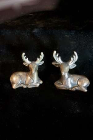 DEER SET BRASS 6cm