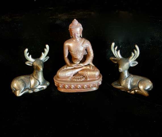 DEER SET BRASS 6cm - Image 3