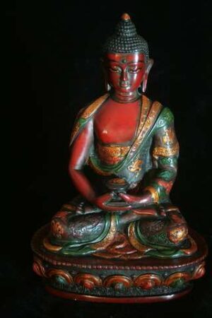 AMITABHA BUDDHA RESIN STATUE 20cm