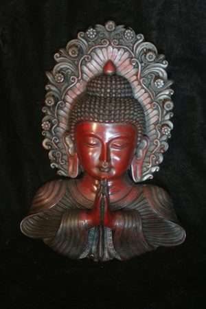 BUDDHA HANGING RESIN STATUE 24cm