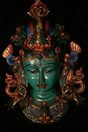 GREEN TARA Hanging Resin 20cm
