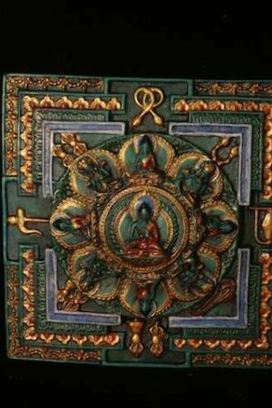 BUDDHA MANDALA RESIN 12cm