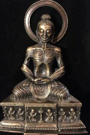 ASCETIC BUDDHA/ BUDDHA AS YOGI STATUE 33cm