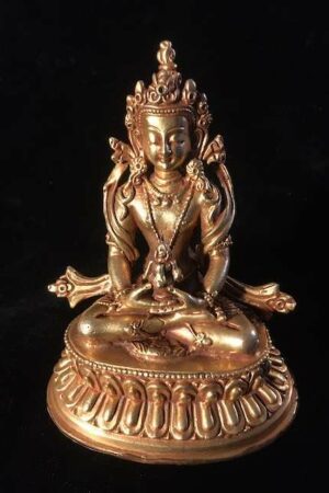 AMITAYUS STATUE 10cm Gold plated Copper