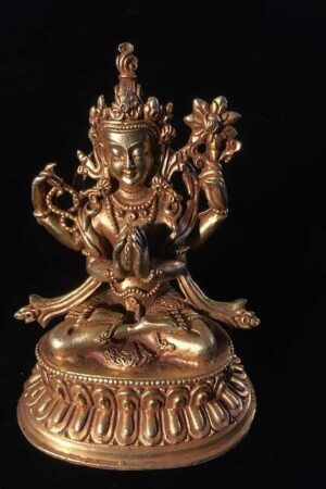 AVALOKITESVARA/ CHENREZIG STATUE 12cm